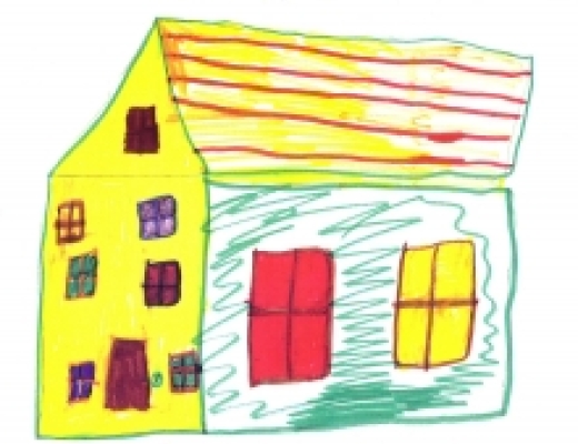 Child drawing of house